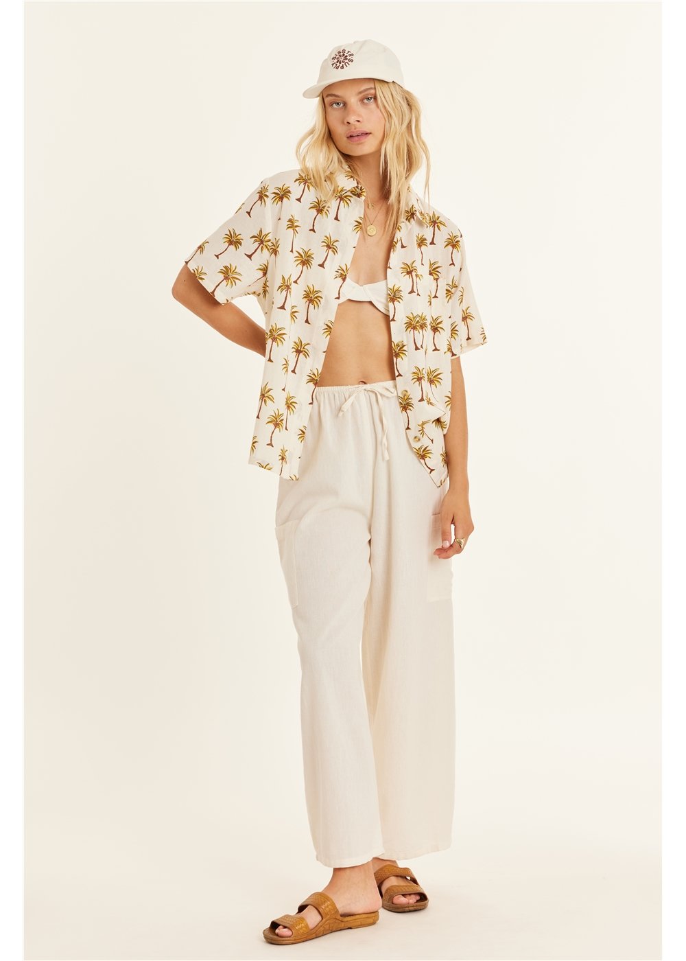 Under The Palms Woven Top