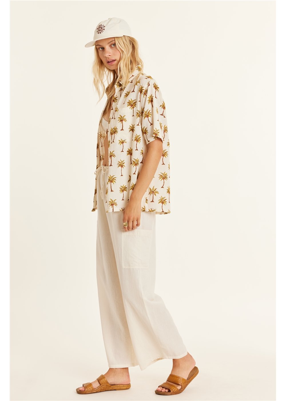 Under The Palms Woven Top