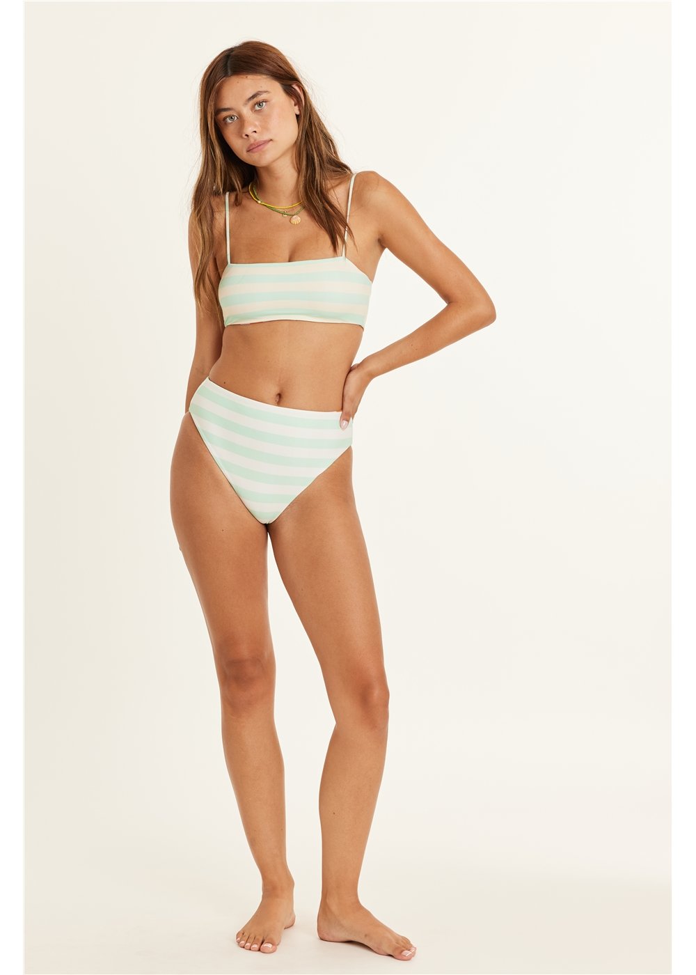 Chasing Tides Reverse Bandeau Swim Top