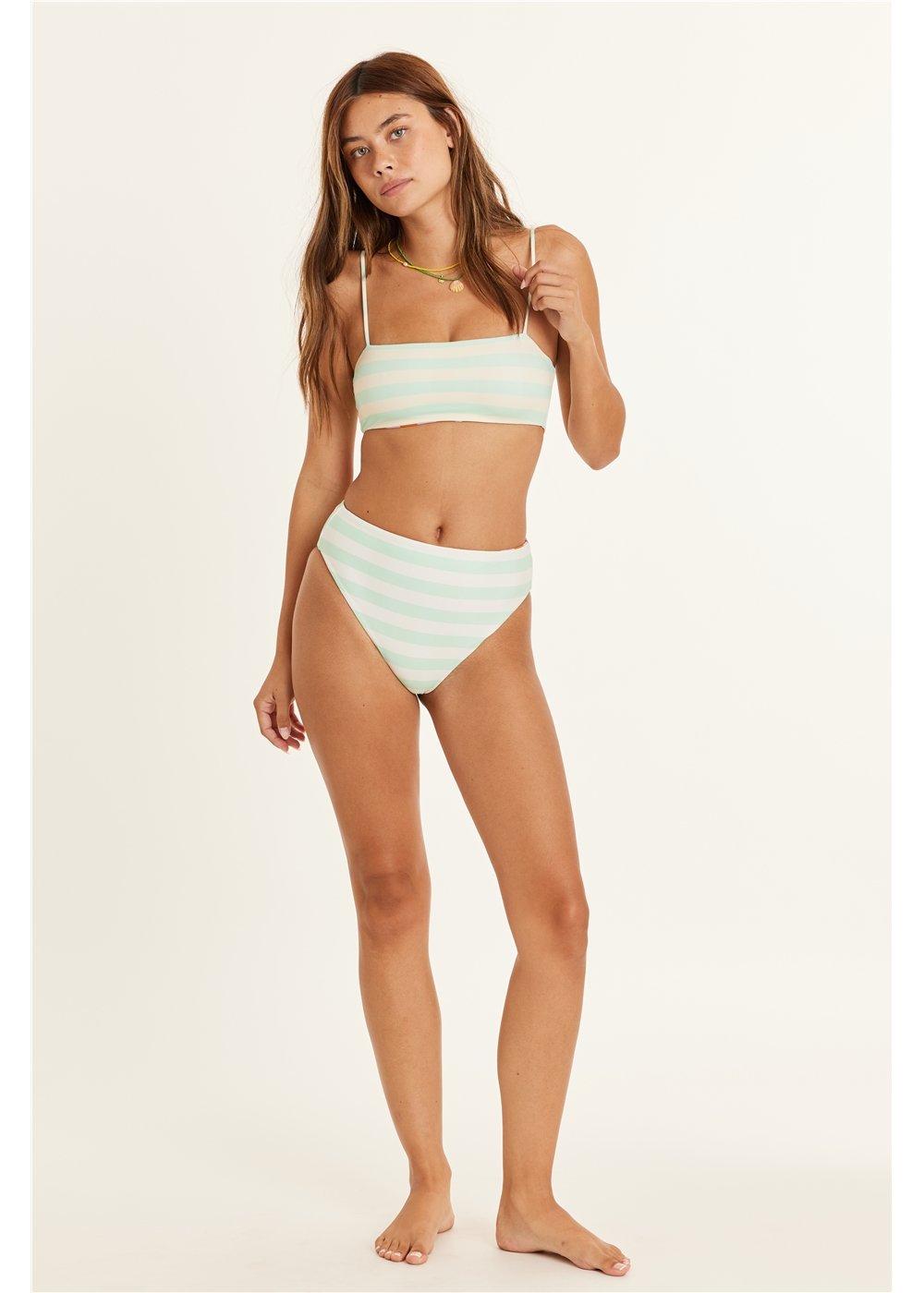 Chasing Tides Reverse Bandeau Swim Top