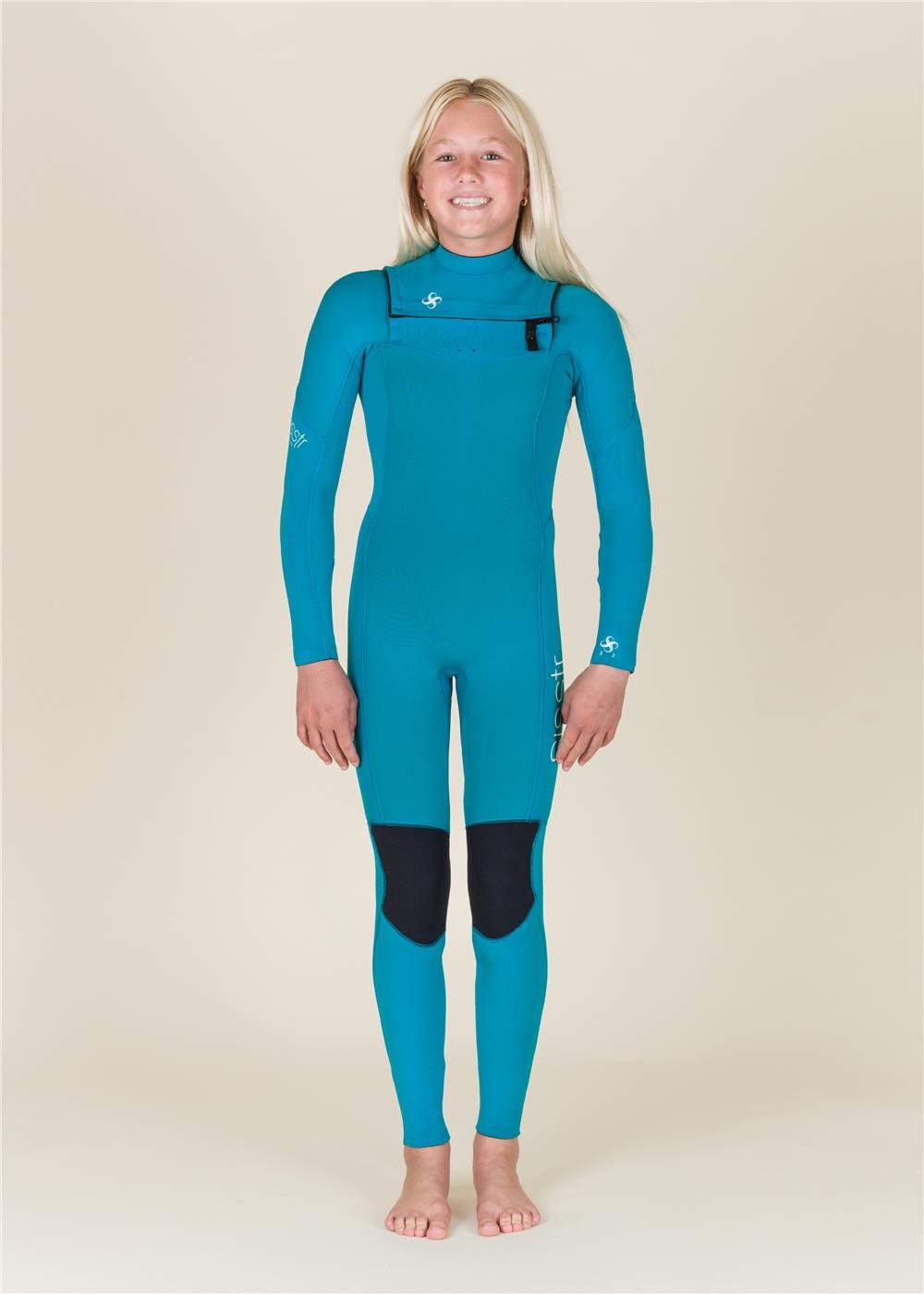 Youth 7 Seas 3/2 Chest Zip Full Wetsuit - Sisstrevolution
