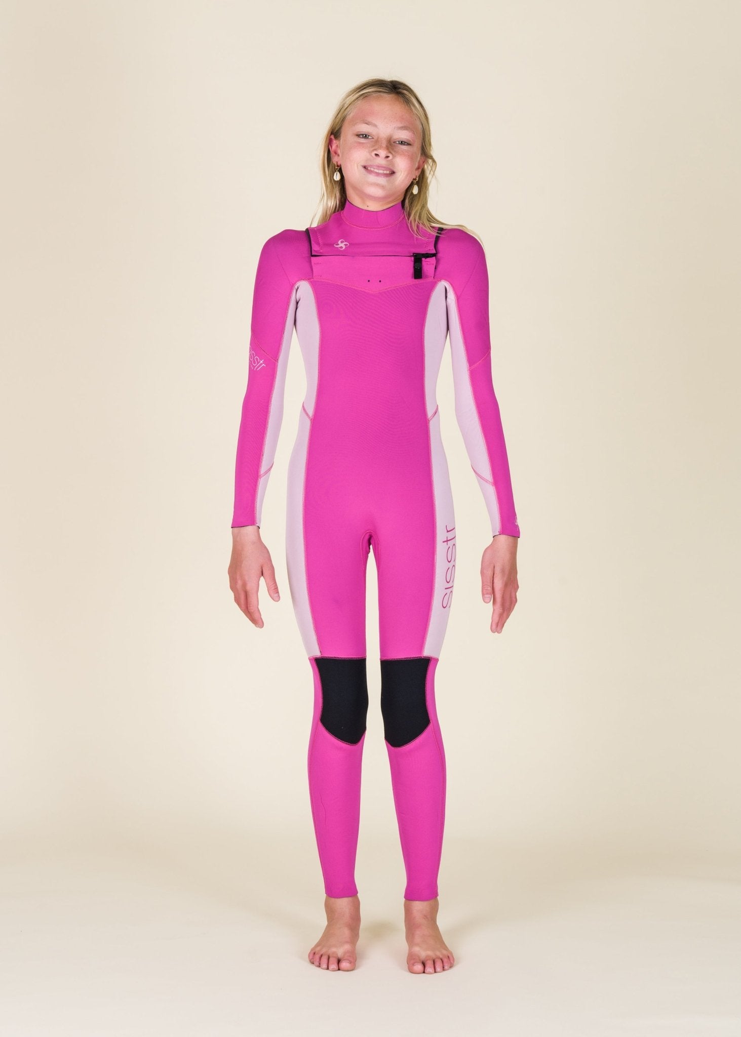 Youth 7 Seas 4/3 Chest Zip Full Wetsuit - Sisstrevolution