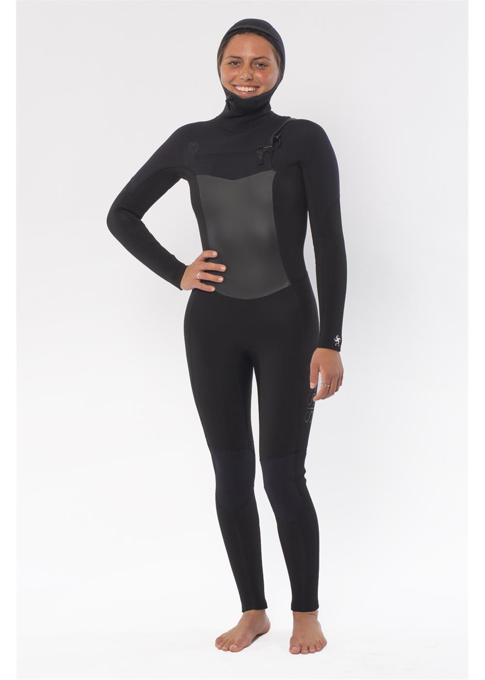 7 Seas 5/4 Hooded Chest Zip Wetsuit - Sisstrevolution