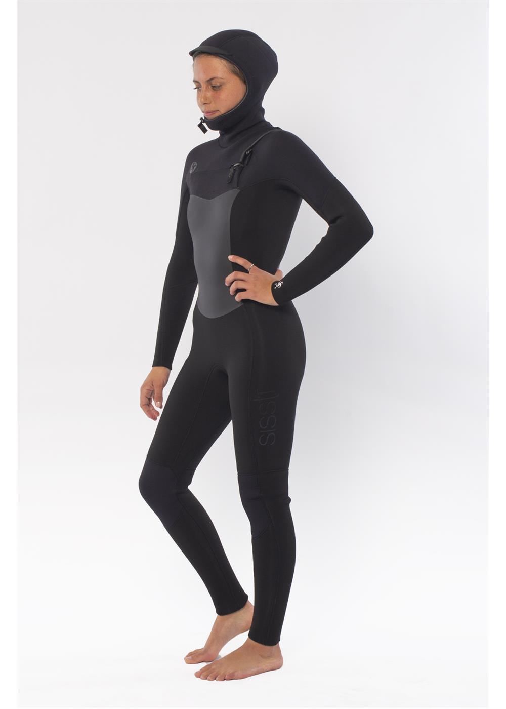 7 Seas 5/4 Hooded Chest Zip Wetsuit - Sisstrevolution
