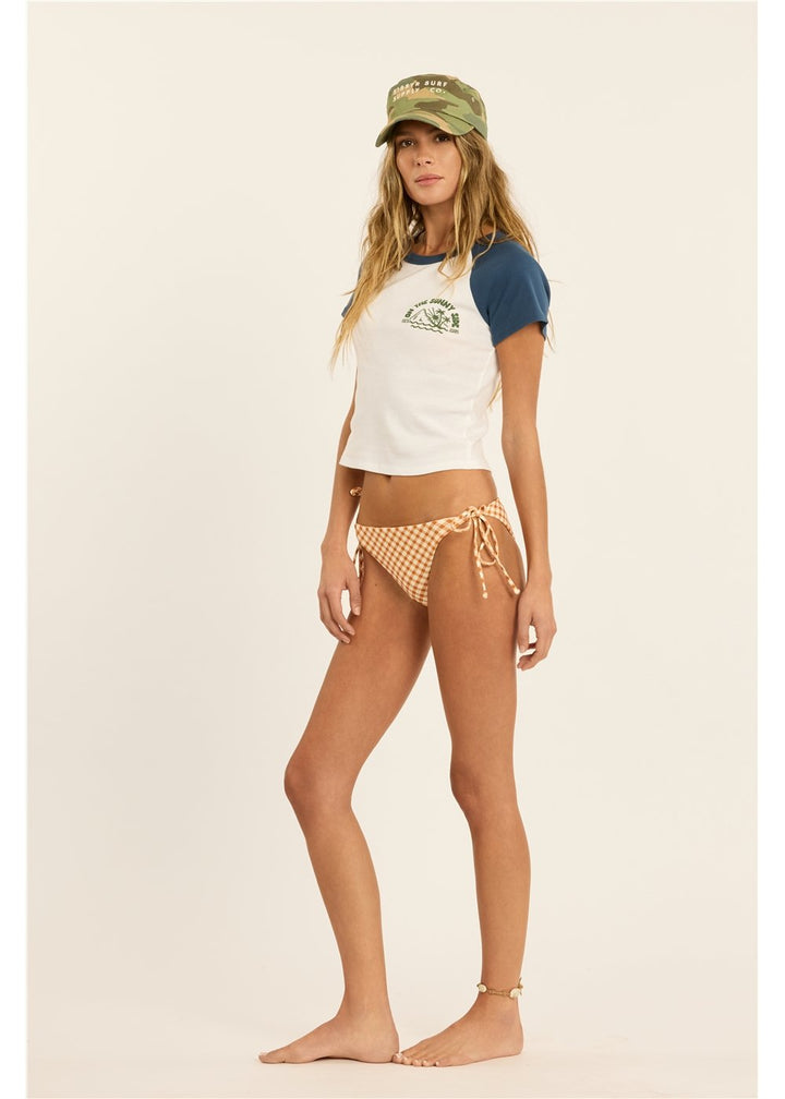 Raglan Point SS Baby Ribbed Tee