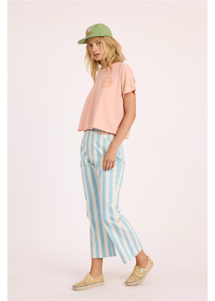 Daybreak Crop Ss Knit Tee