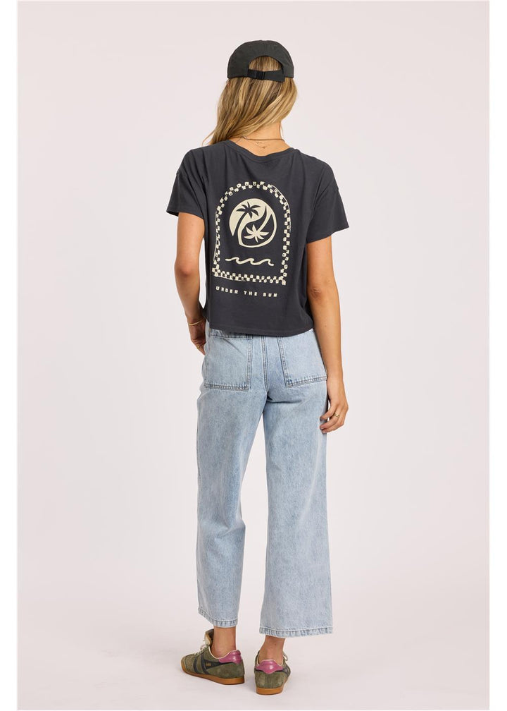 Daybreak Crop Ss Knit Tee