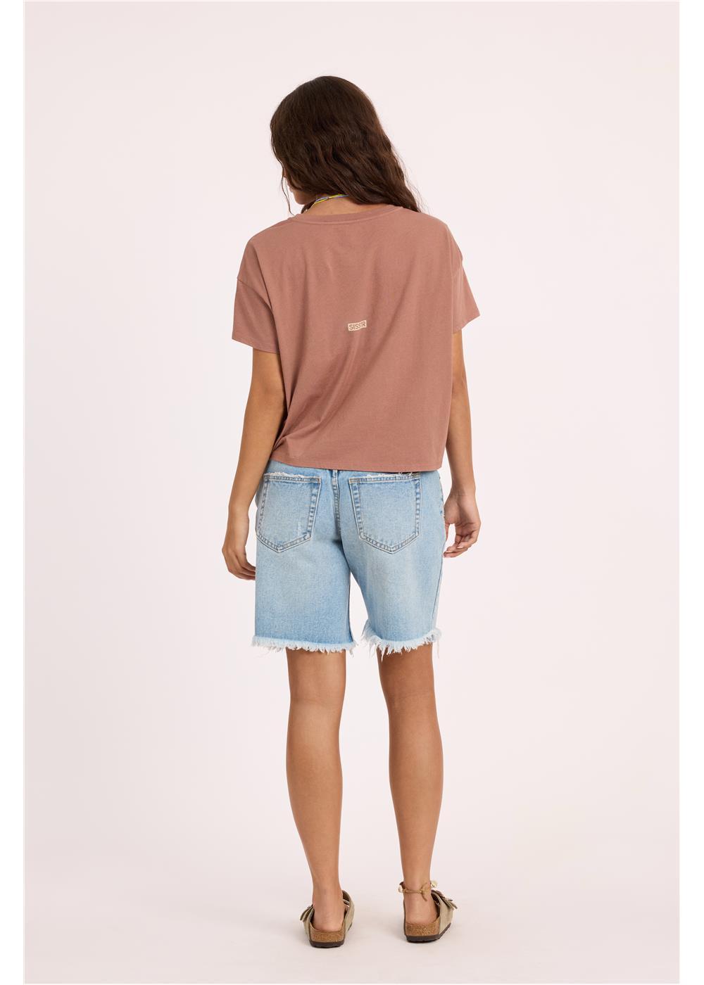 Daybreak Crop Ss Knit Tee