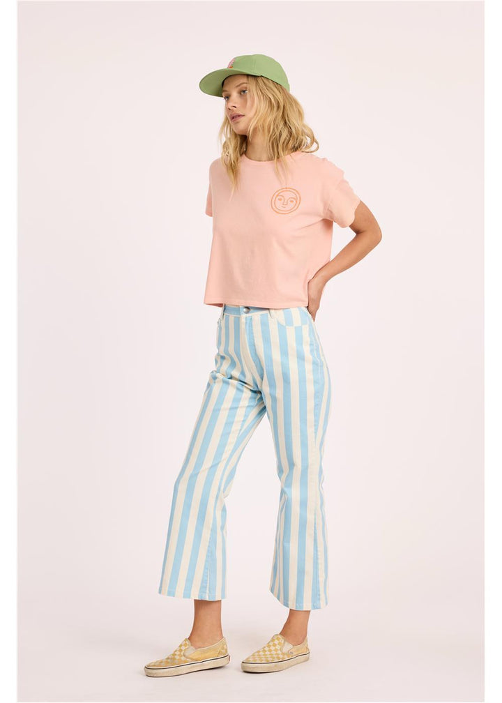 Daybreak Crop Ss Knit Tee