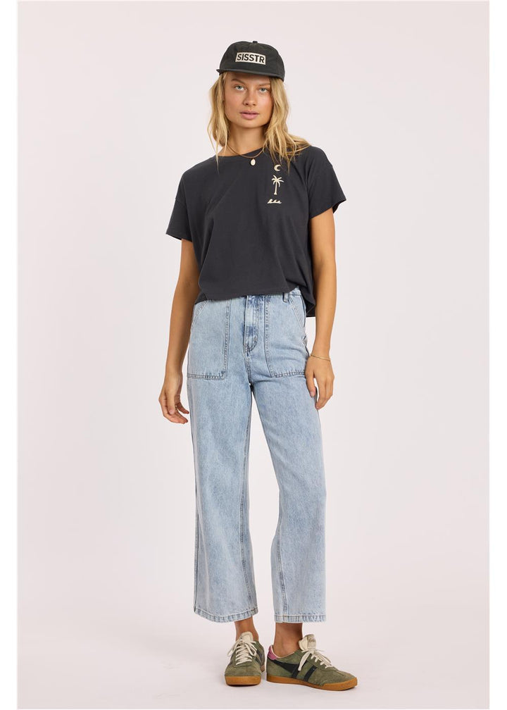 Daybreak Crop Ss Knit Tee