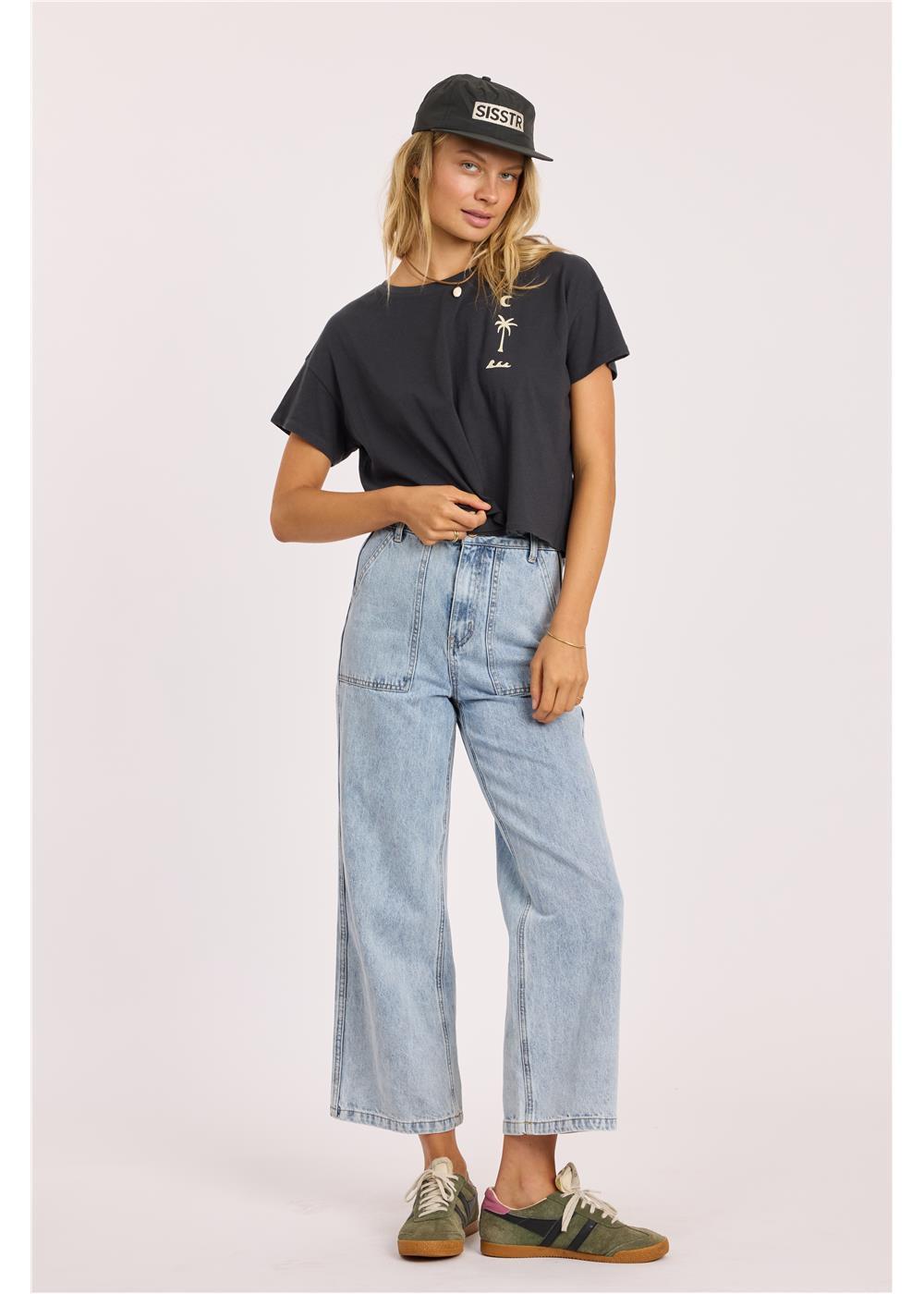Daybreak Crop Ss Knit Tee
