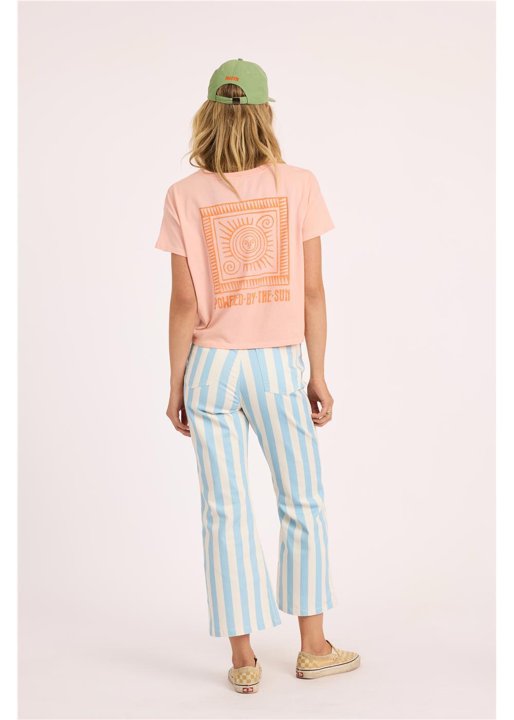 Daybreak Crop Ss Knit Tee