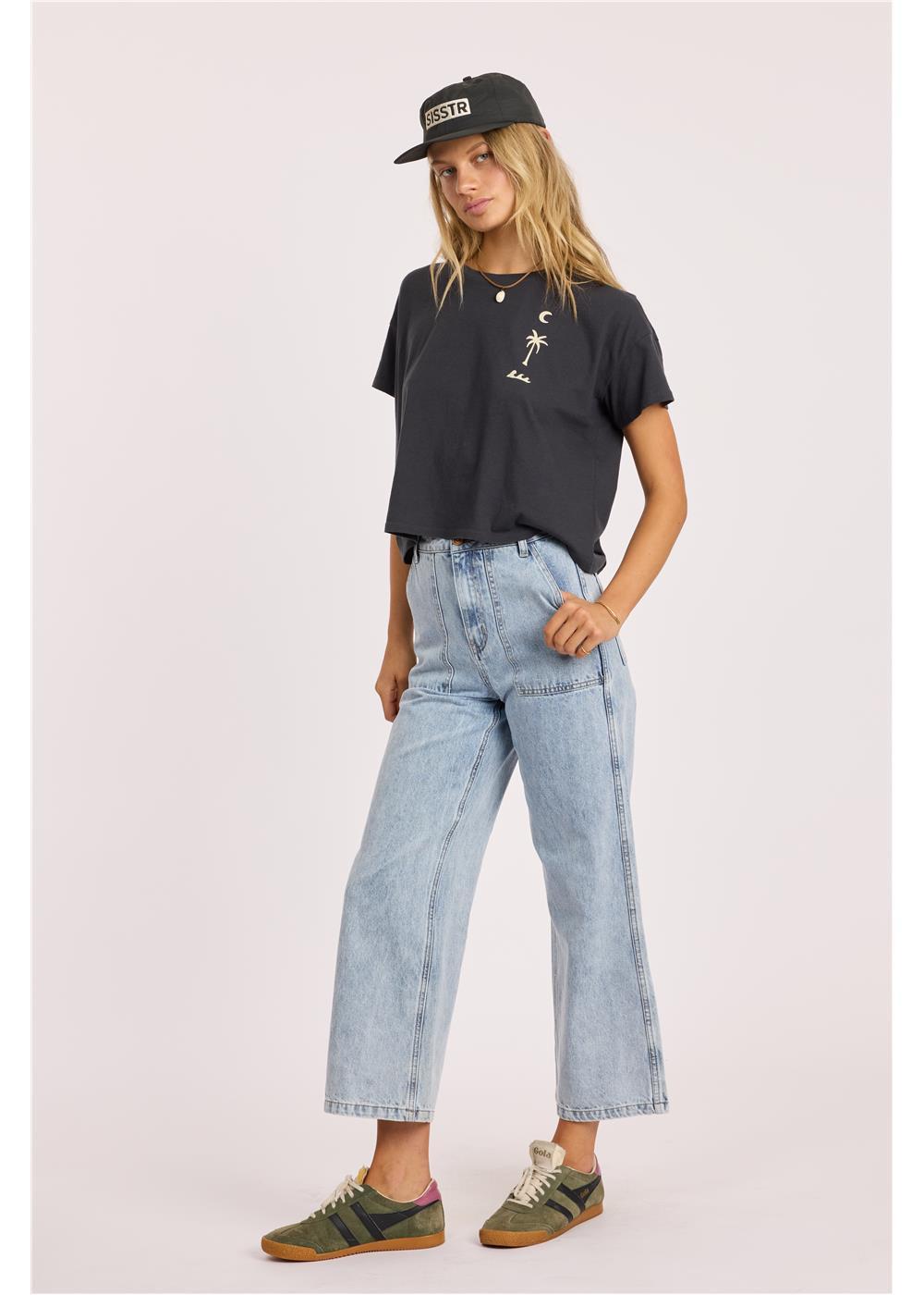 Daybreak Crop Ss Knit Tee