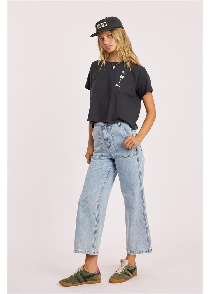 Daybreak Crop Ss Knit Tee