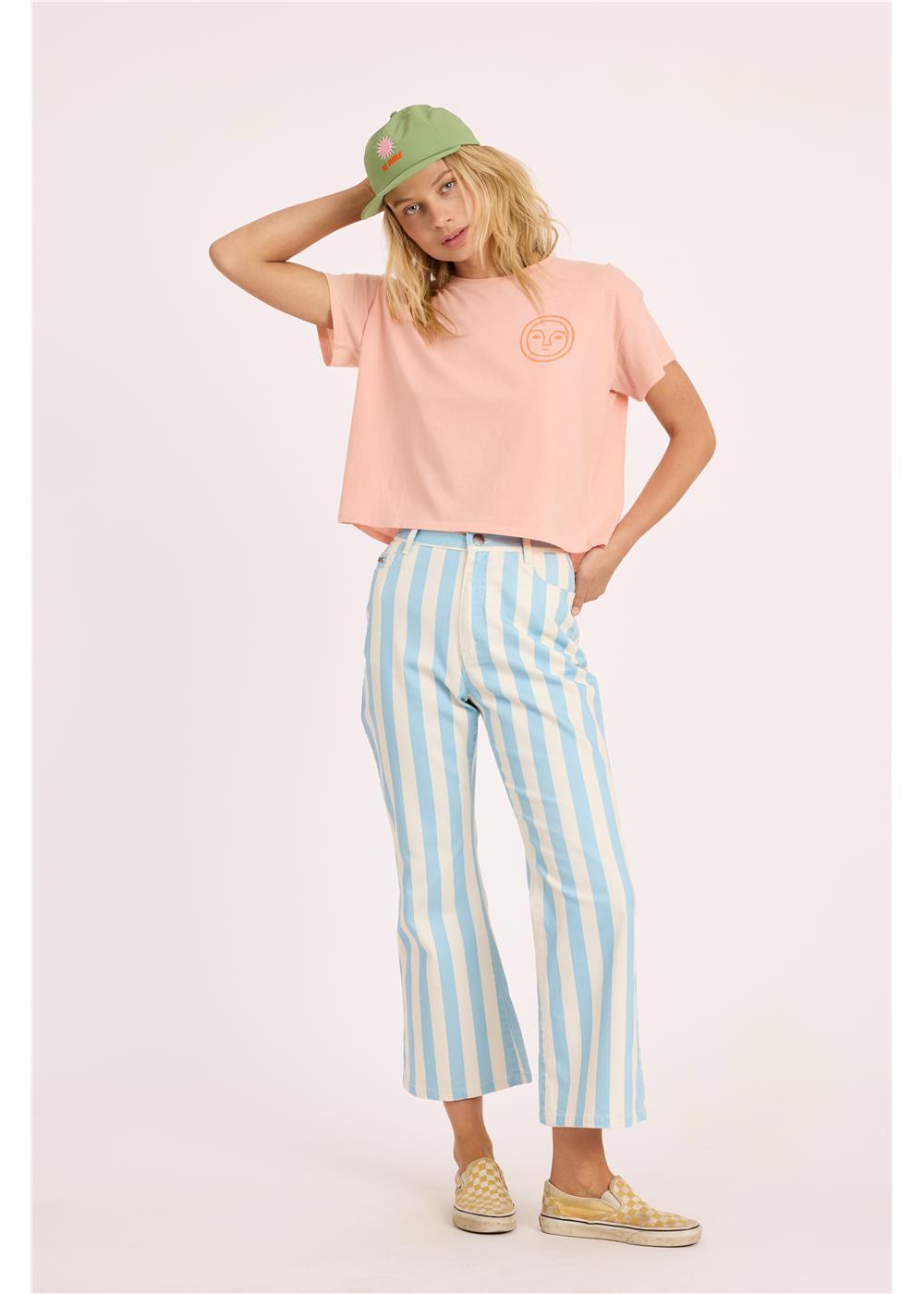 Daybreak Crop Ss Knit Tee