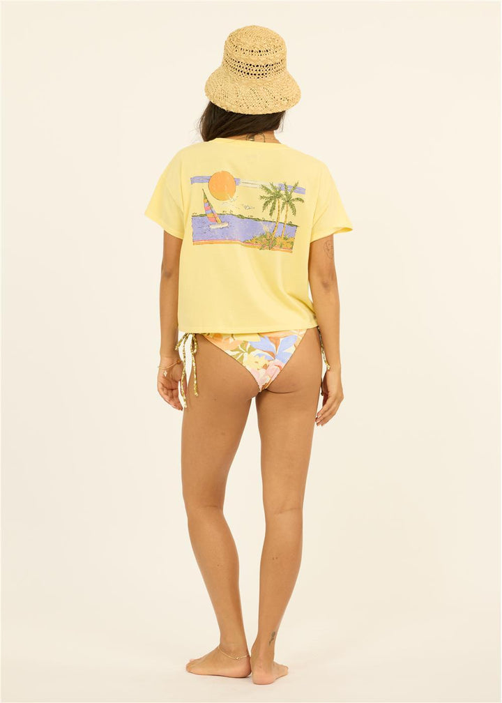 Daybreak Crop Ss Knit Tee