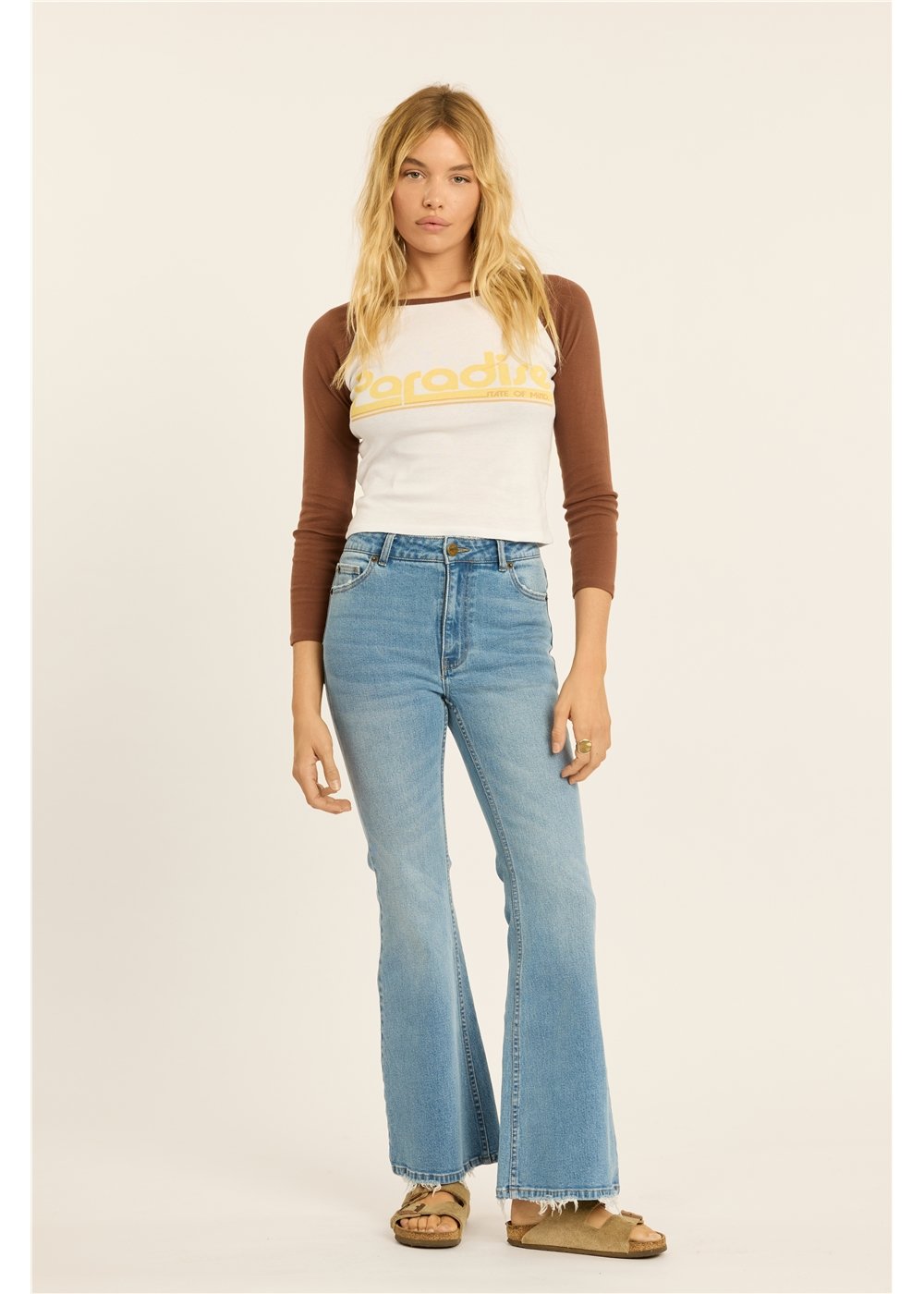 Sunset Ls Raglan Tee