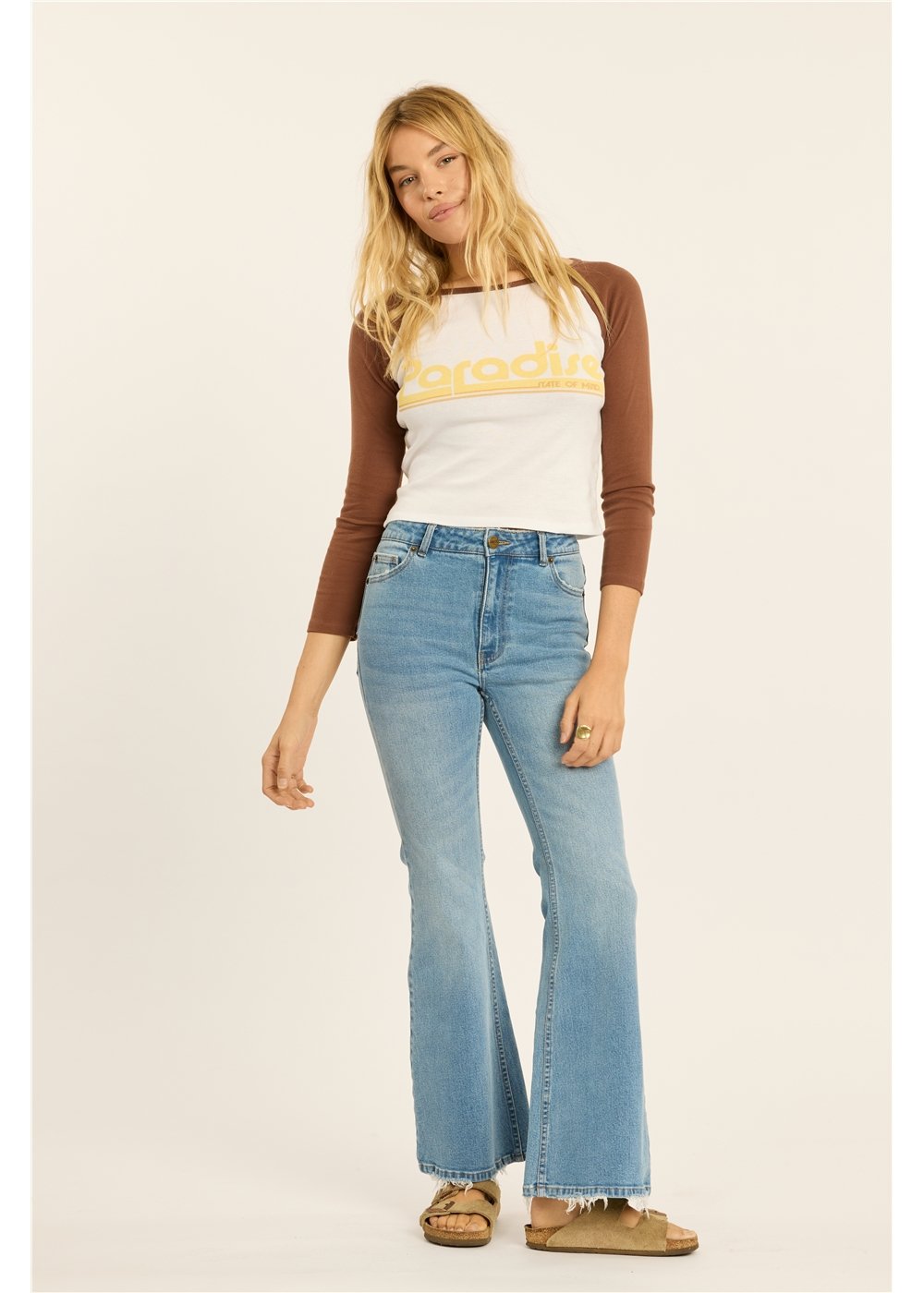 Sunset Ls Raglan Tee
