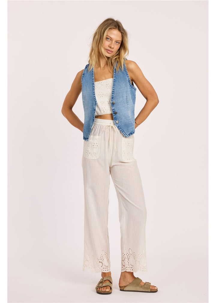 Kinda Blue Woven Vest