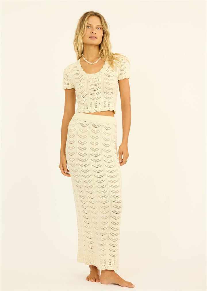 Beach Dreams Ss Knit Top