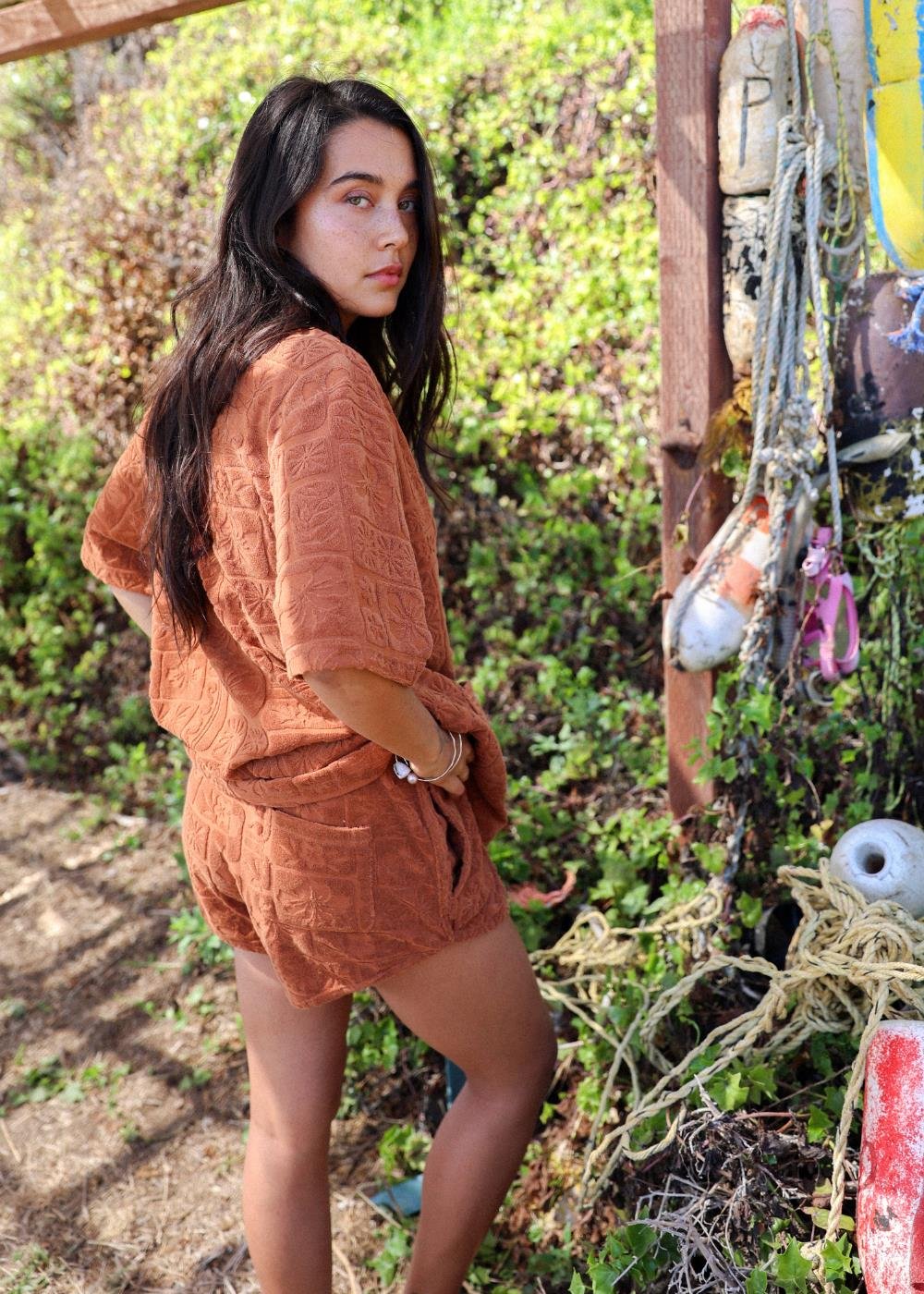 Swell Trip Terry Ss Knit Top
