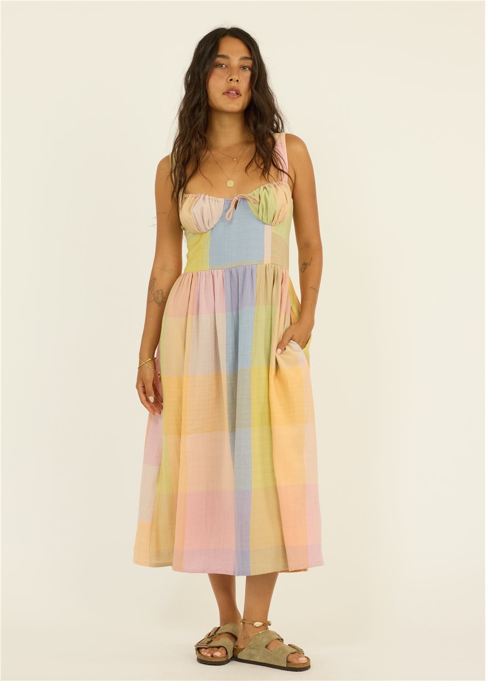 Hello Sunshine Woven Midi Dress