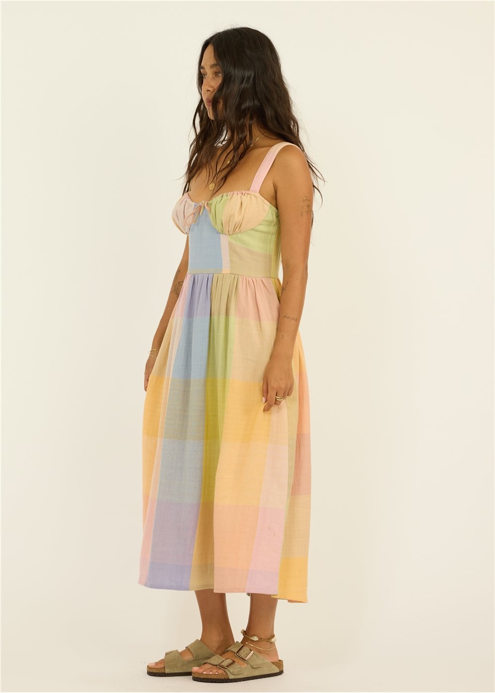 Hello Sunshine Woven Midi Dress