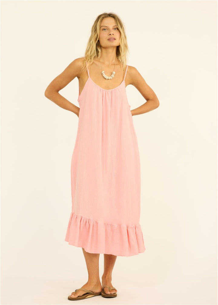Beach Cruiser Woven Midi Dress