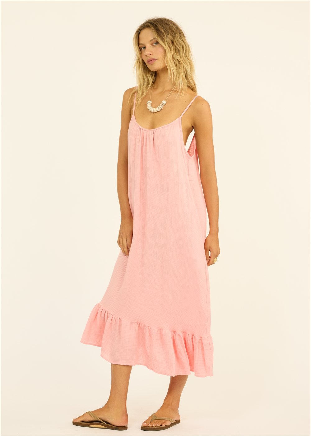 Beach Cruiser Woven Midi Dress