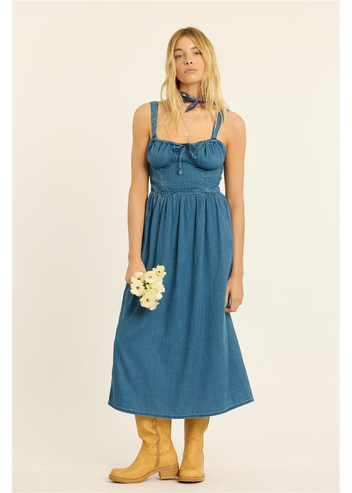 Seaside Picnic Woven Tank Dress