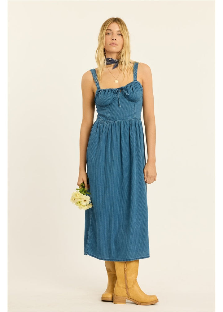 Seaside Picnic Woven Tank Dress