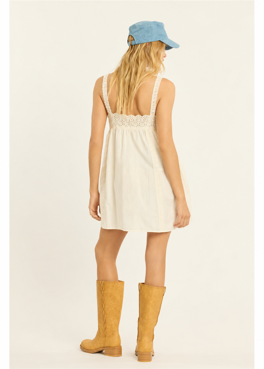 Sisstr Casey Mini Woven Tank Dress in Sea Salt, view 3