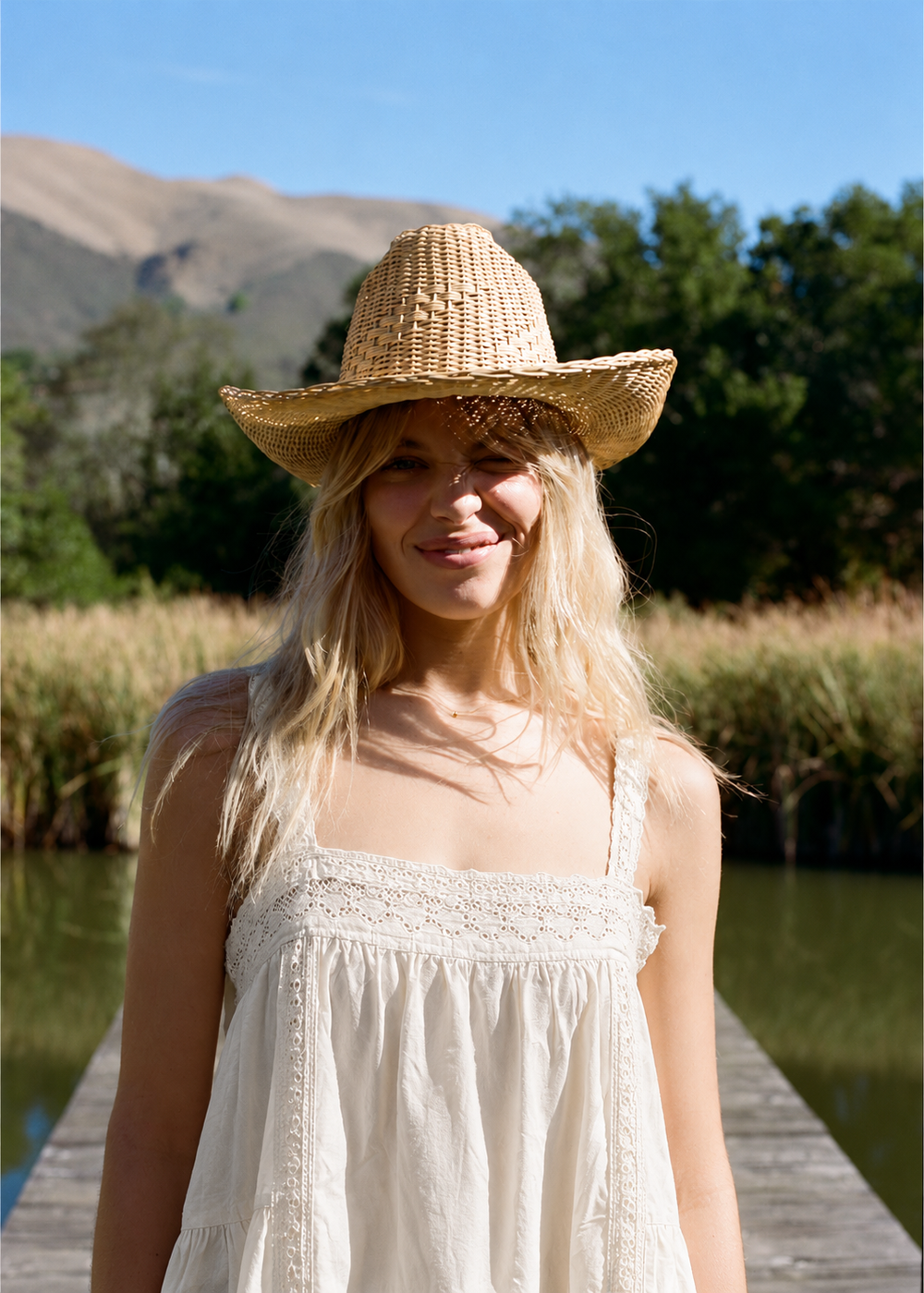Sisstr Casey Mini Woven Tank Dress in Sea Salt, view 2
