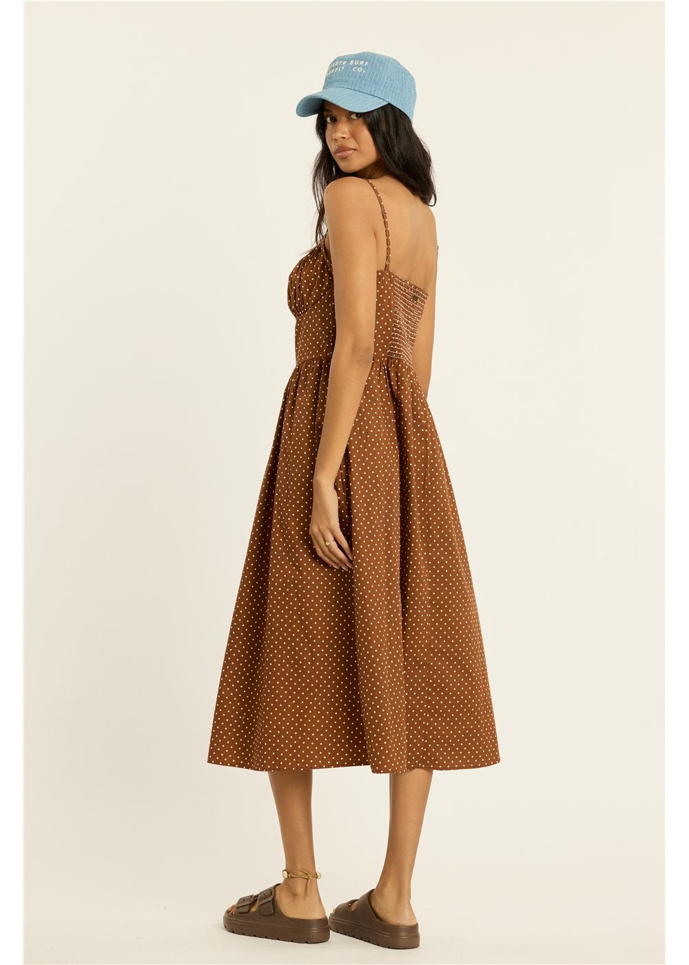On The Dot Woven Midi Tank Dress
