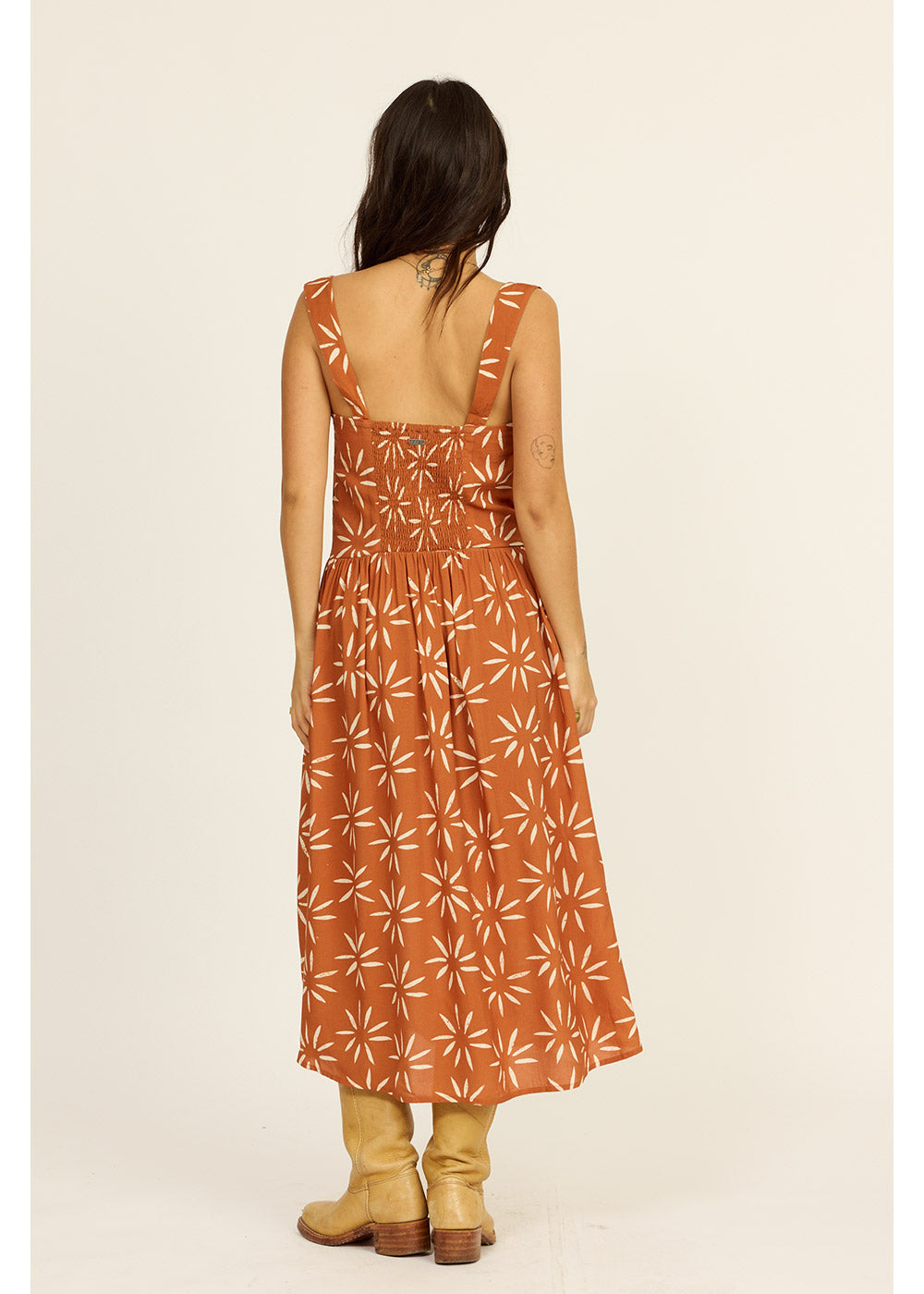Rising Sun Midi Dress