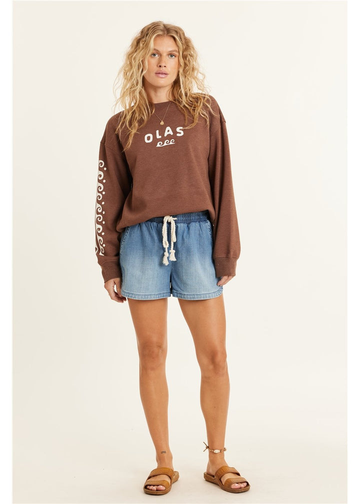 Lucia Long Sleeve Fleece Crew