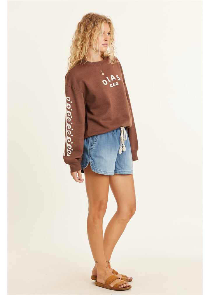 Lucia Long Sleeve Fleece Crew