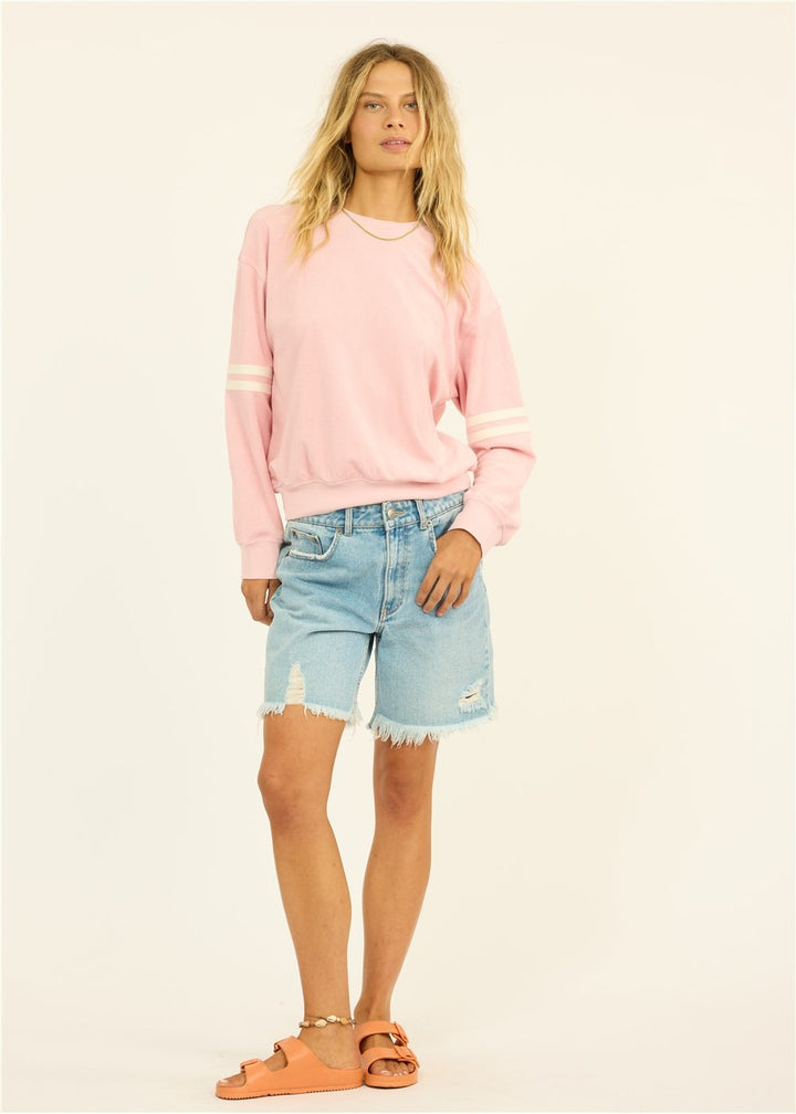 Beach Drifter Terry Ls Crew