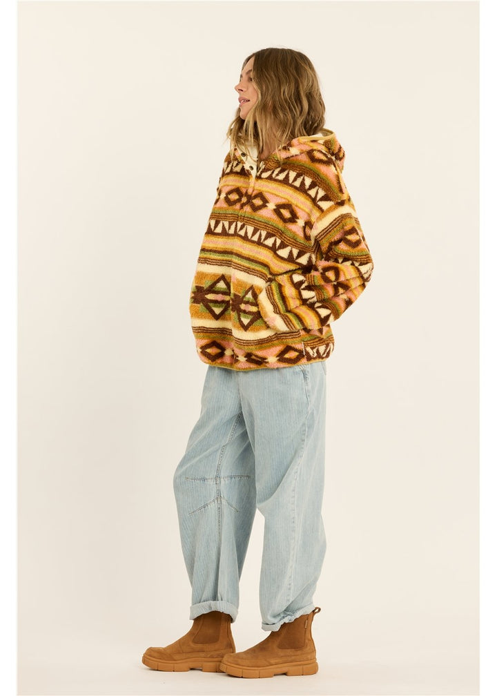 Coastal Cruisin Fuzzy Hoodie Fleece