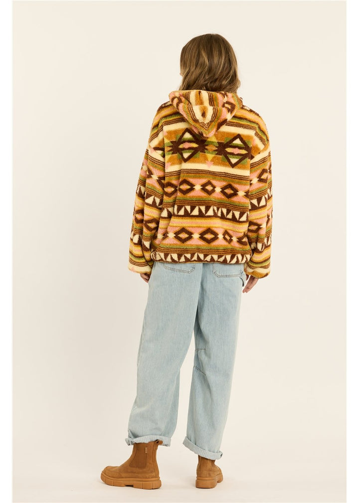 Coastal Cruisin Fuzzy Hoodie Fleece