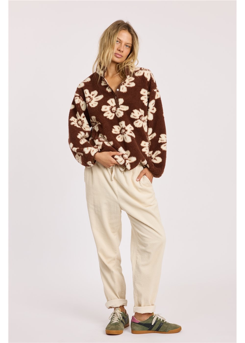 Surfing At Sunrise Ls Fleece