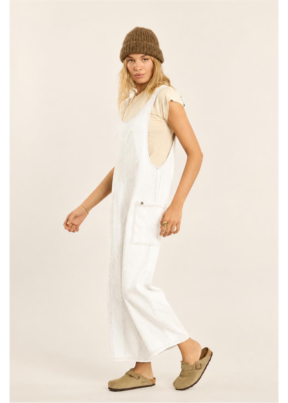 Sisstr First Mate Woven Jumpsuit in Sea Salt