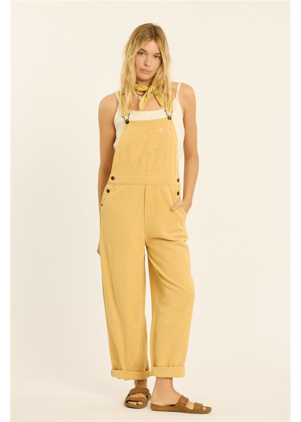 Kaden Barrel Leg Woven Overall