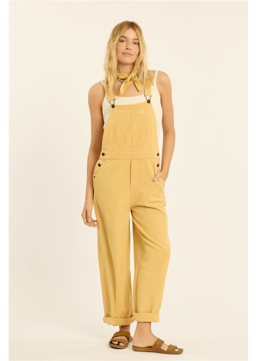 Kaden Barrel Leg Woven Overall
