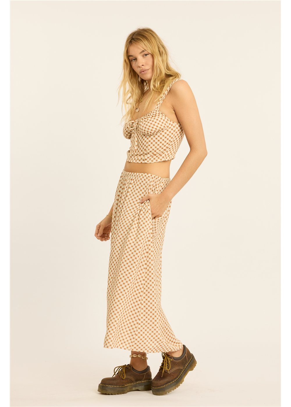 Coasting Along Woven Midi Skirt