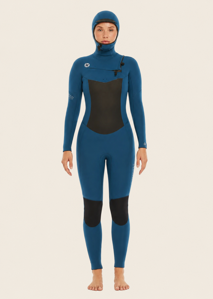 7 Seas 6/5 Hooded Chest Zip Full Wetsuit