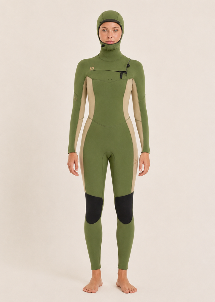 My Seas 5/4 Hooded Chest Zip Wetsuit