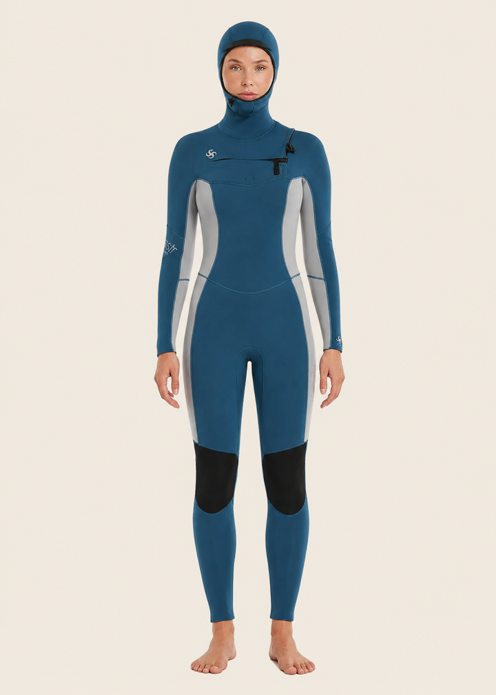 My Seas 5/4 Hooded Chest Zip Wetsuit