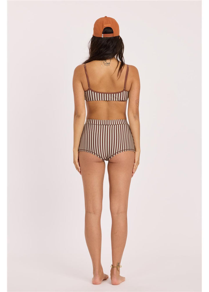 La Playa High Waist Short Swim Bottom