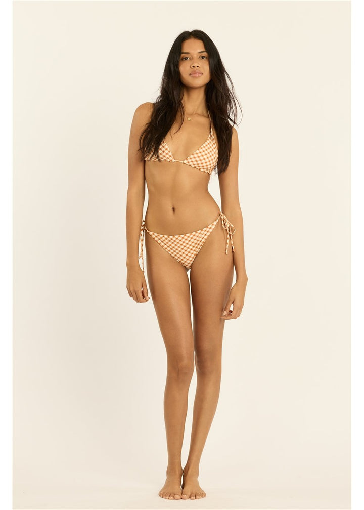 Check And See Reversible Triangle Swim Top